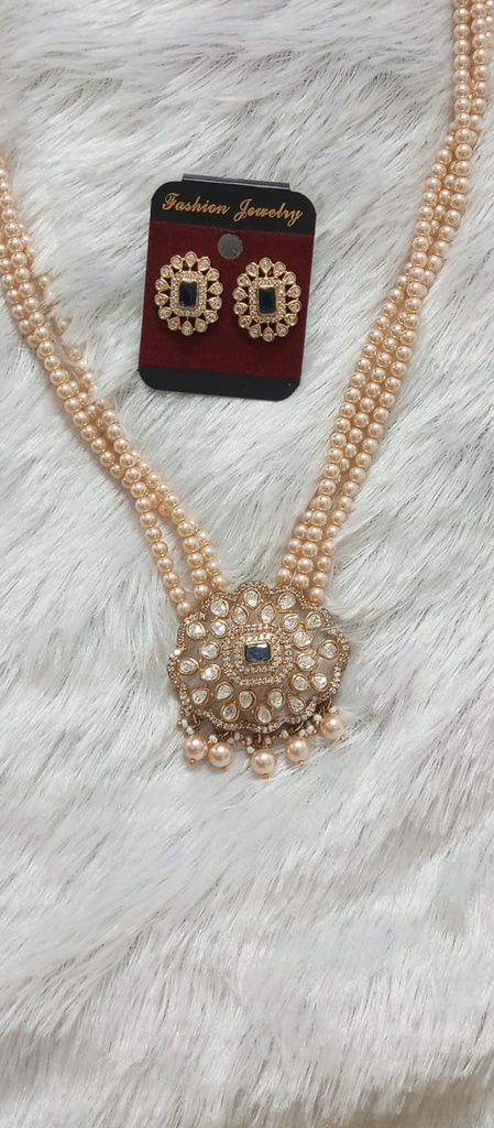 [KUNHEAV113] Aar 24 cno premium mozonite and Swarovski pearl 26