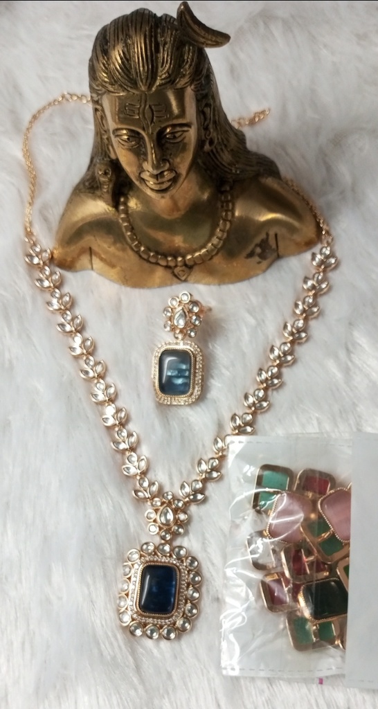 [KUNHEAV16] Stone changeable kundan set shita 31 cno