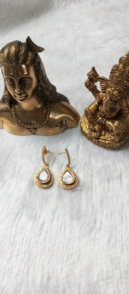 [KUN10] Premium mozonite earrings gni 7 cno
