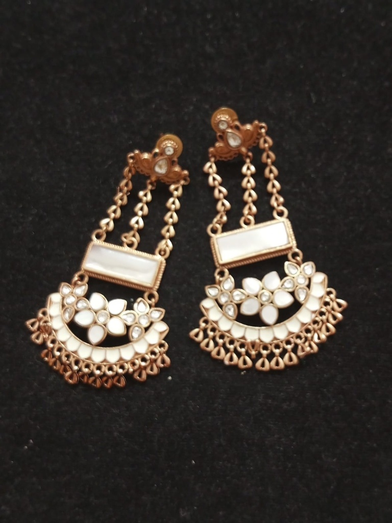 [KUN64] Premium amrapali mop earrings gni 14 cno