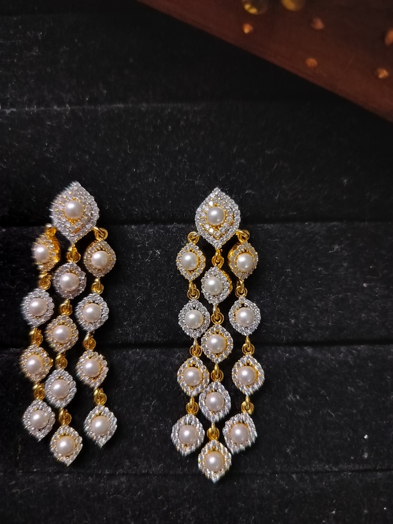 [KUN73] Premium ad earrings gni 9 cno