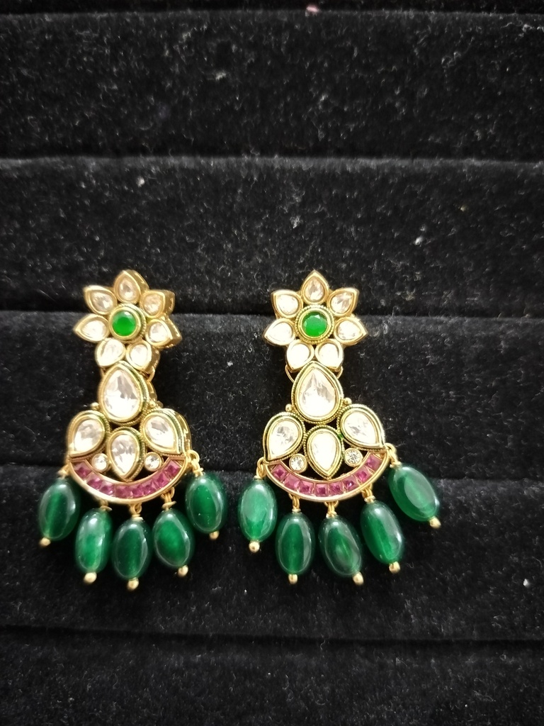 Ac kundan earrings gni 7 cno