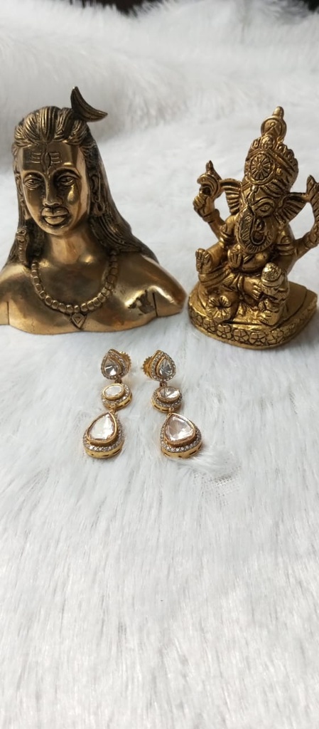 [KUN9] Premium mozonite earrings fu 9 cno