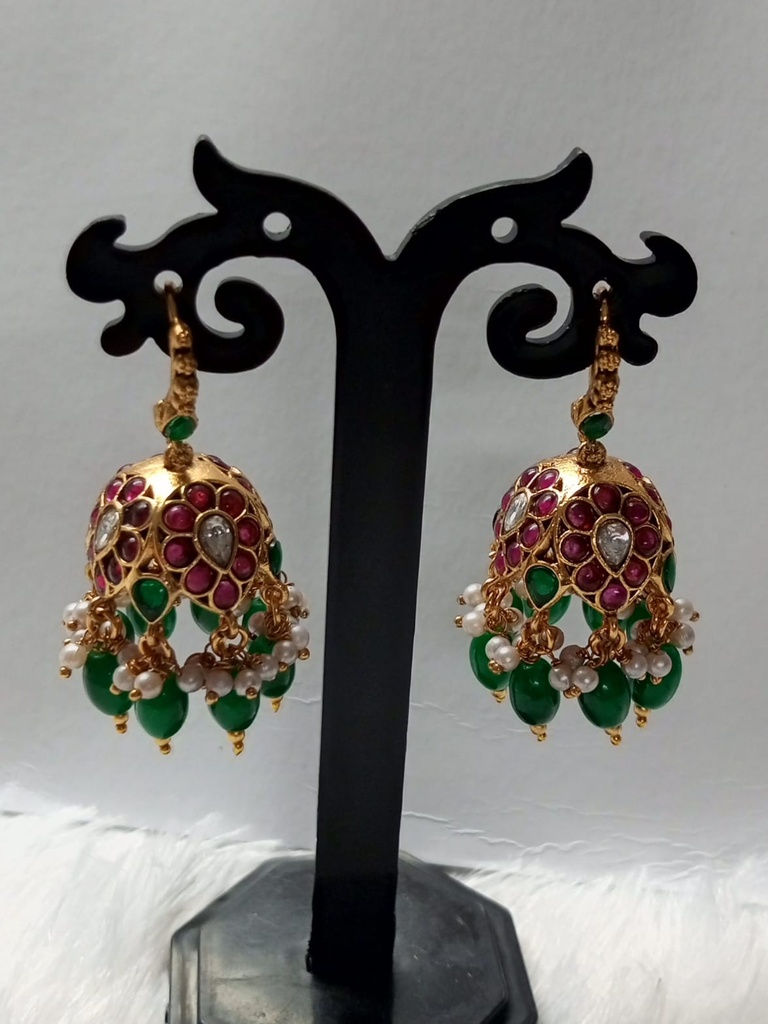 Kundan earrings ak 7 cno