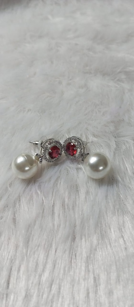 [STUDS10] Sagi 25 cno ad pearl earrings
