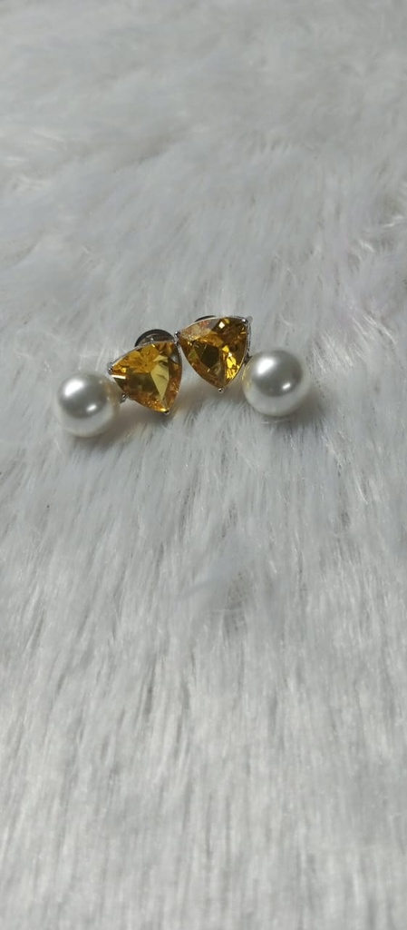 [STUDS2] Pearl with tenzonite doublet aaar 3 cno