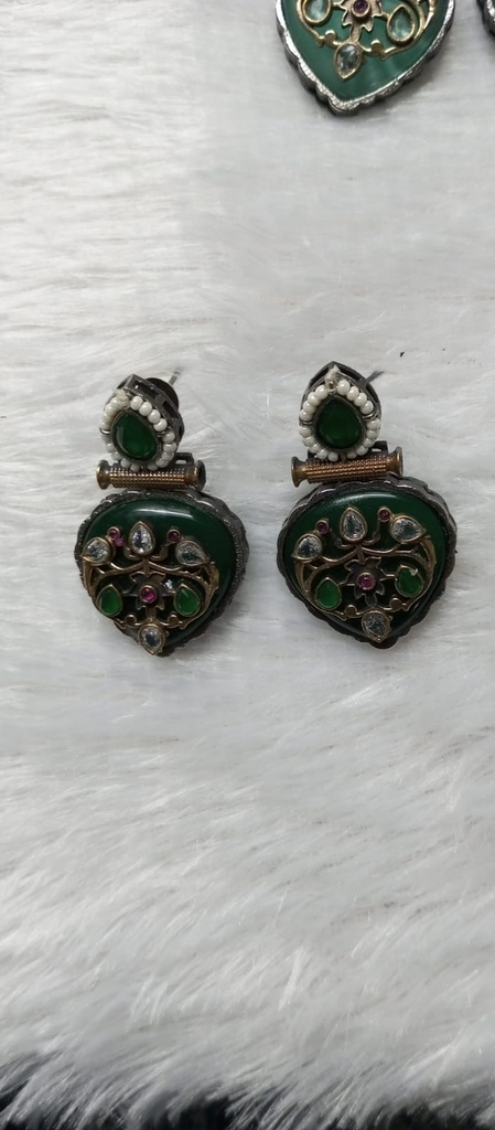 [SILVERREPL11] Indle work earrings rr 3 cno