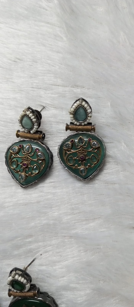 [SILVERREPL2] Indle work earrings rr 3 cno