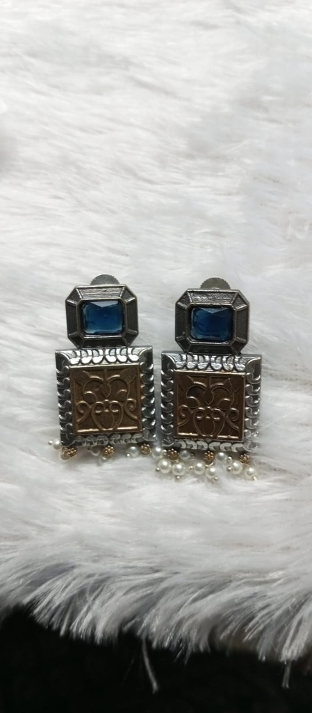 [SILVERREPL24] Silver replica earrings kelta 23 cno
