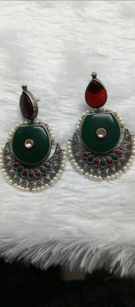 [SILVERREPL35] Monalisa stone earrings ju 4 cno