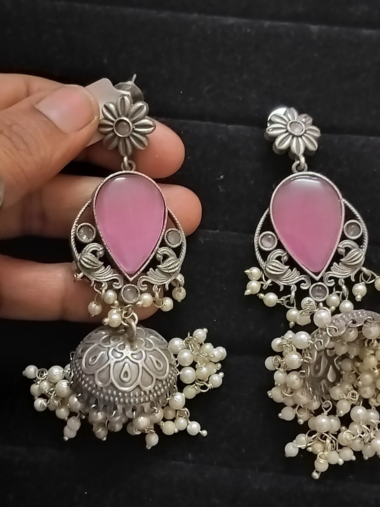 [SILVERREPL55] Monalisa stone earrings rr 25 cno
