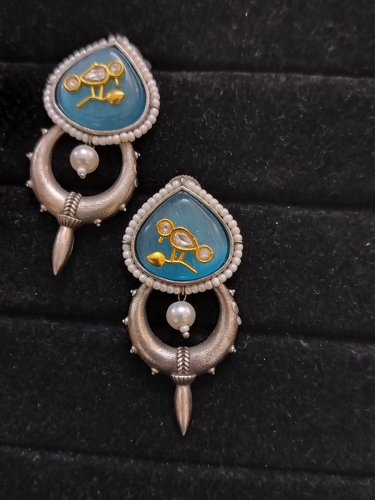 Monalisa stone earrings rr 25 cno
