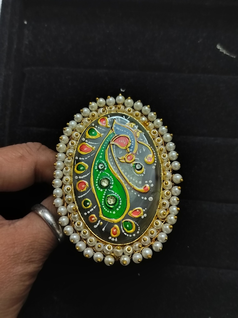 [SILVERREPL70] Tanjore ring  ni 25 cno