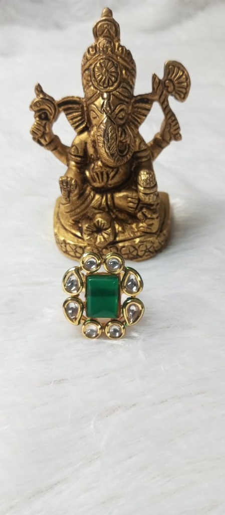 Kundan ring kelta 52 cno