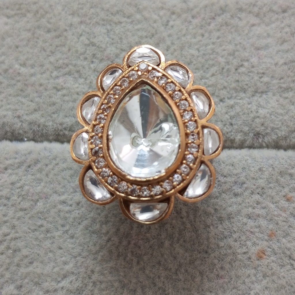 Premium kundan ring rr 32 cno