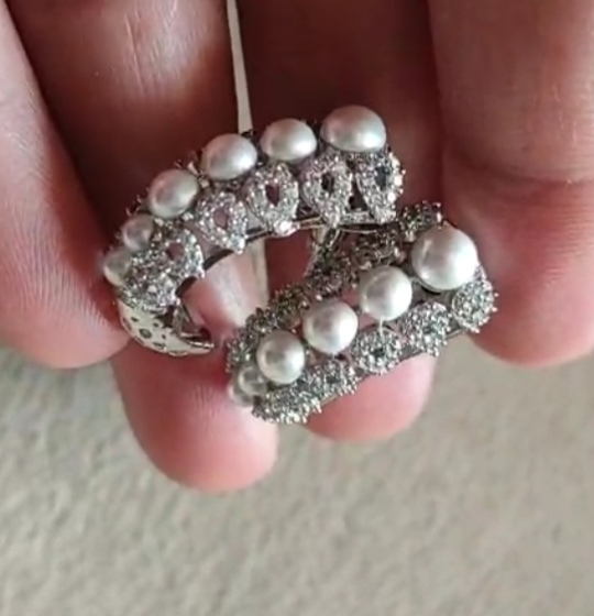 [BALI71] Pearl ad earrings gni 7 cno 9