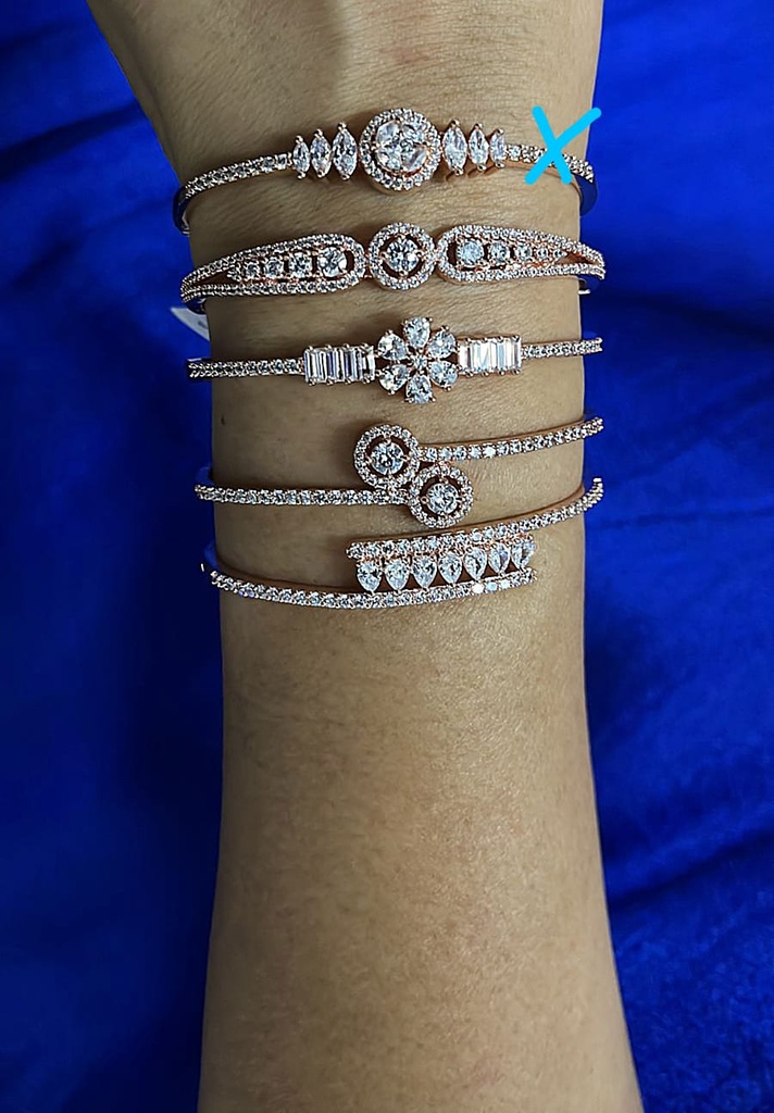 [BRAC130] Rose gold polish ad bracelet kelta 23