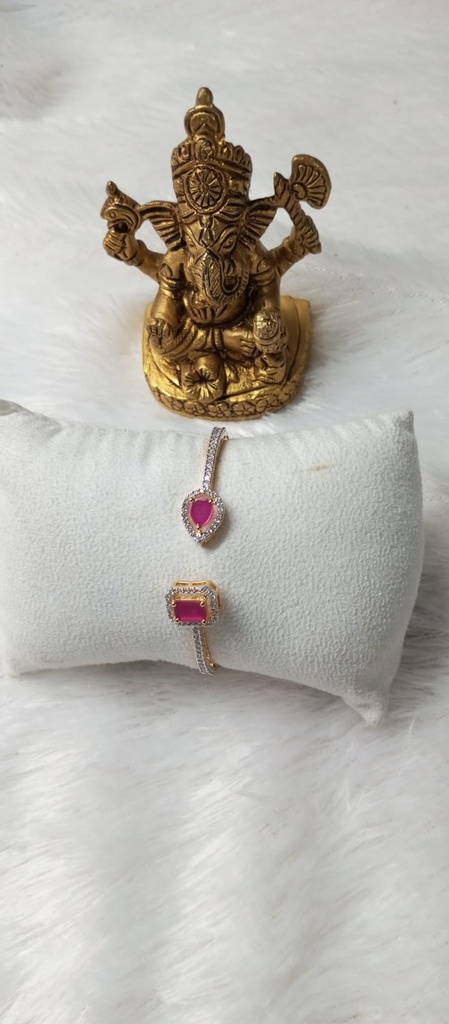 Ruby stone bracelet wet 6