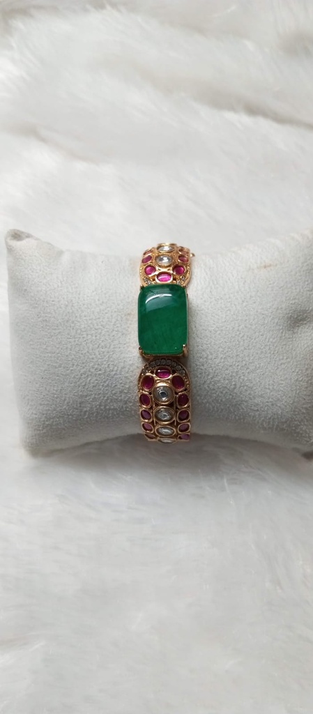 Tenzonite doublet kundan bracelet aaar 15
