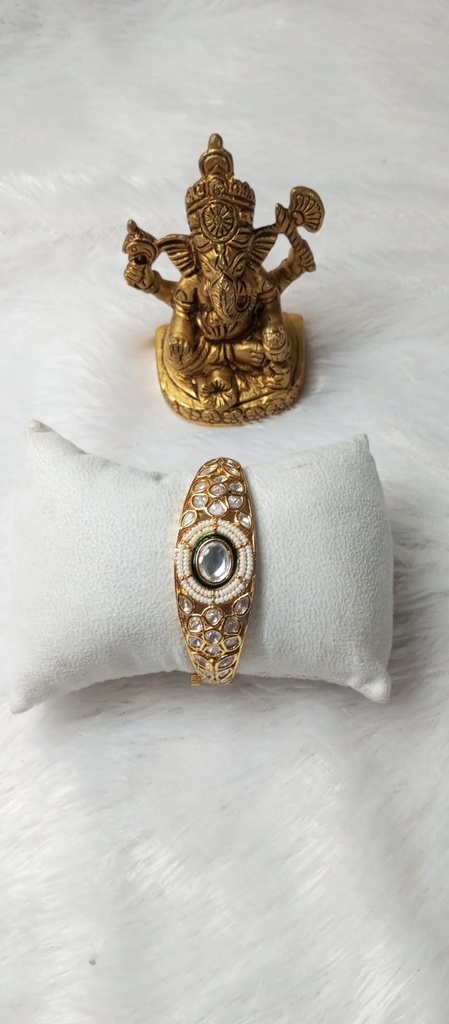 [BRAC78] Kundan brass bracelet shita 8