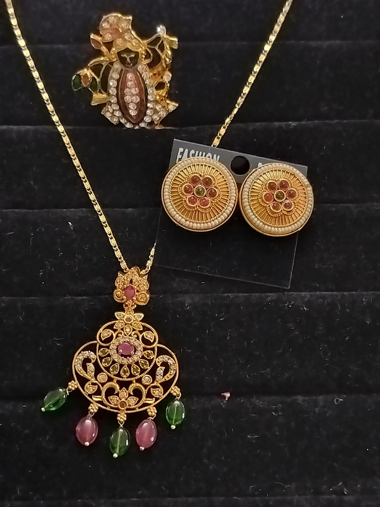 [DELPEN100] Temple pendant set the 8 cno
