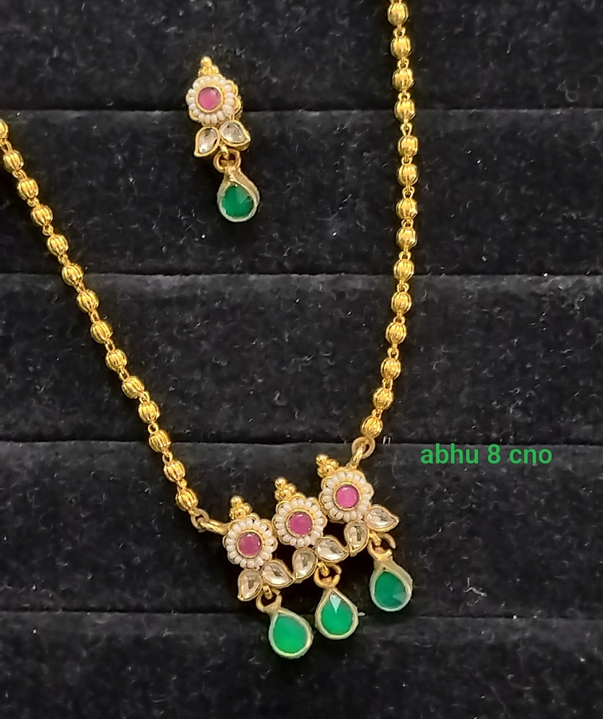Kundan pendant set abhu8 cno