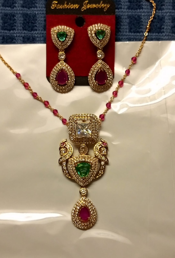Temple ruby green ad set as 7 cno 13