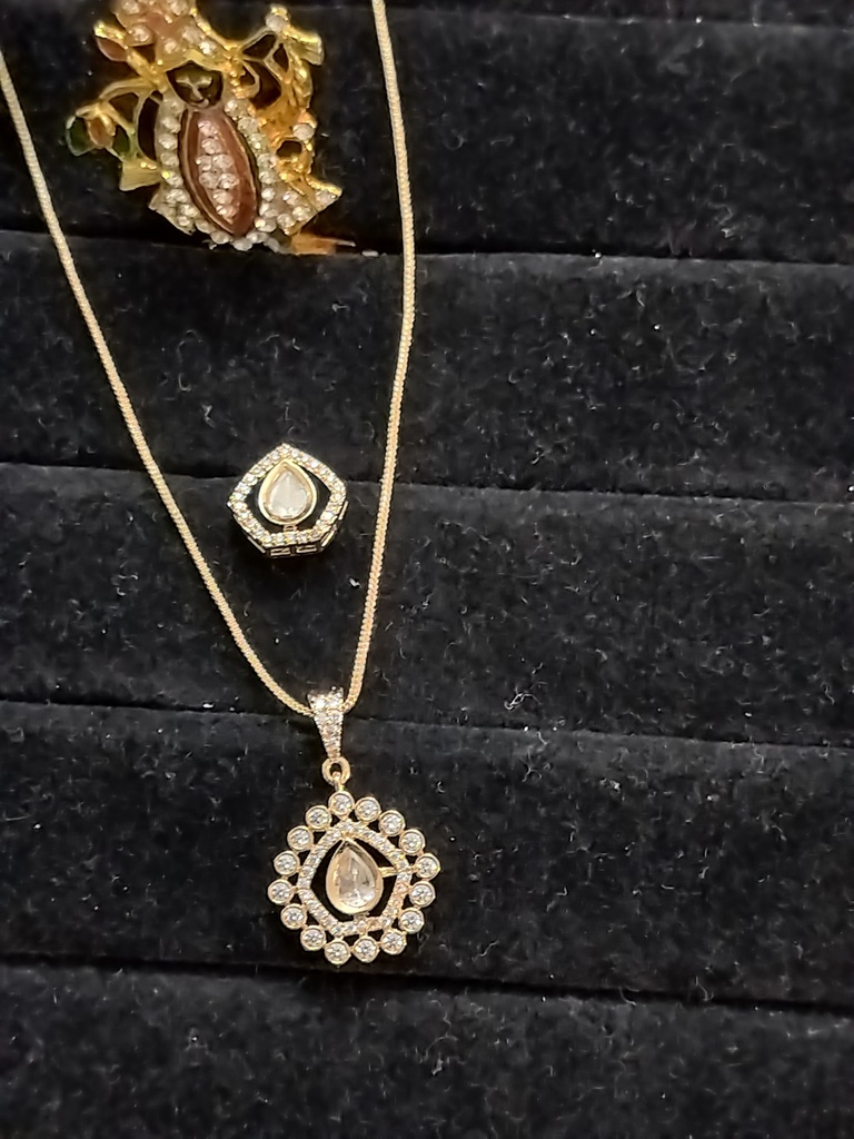 Kundan pendant set ak 5 cno